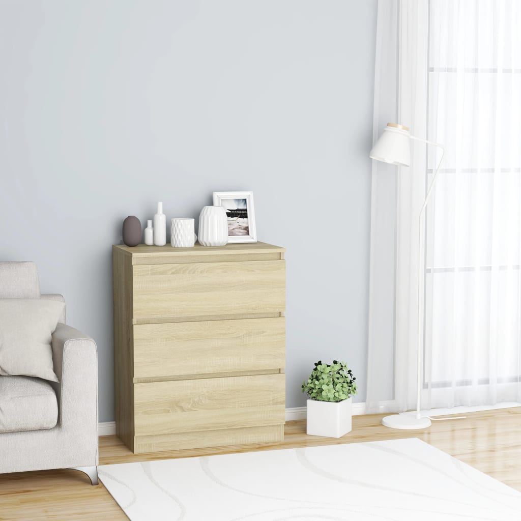 Sideboard Artisan-Eiche 60X35X76 Cm Holzwerkstoff
