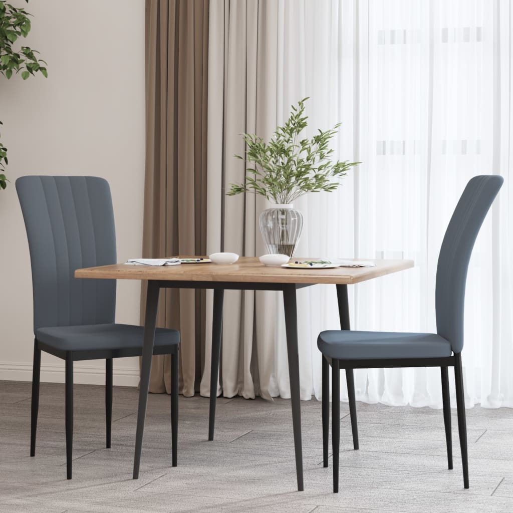 Esszimmerstühle 2 Stk. Senf Samt