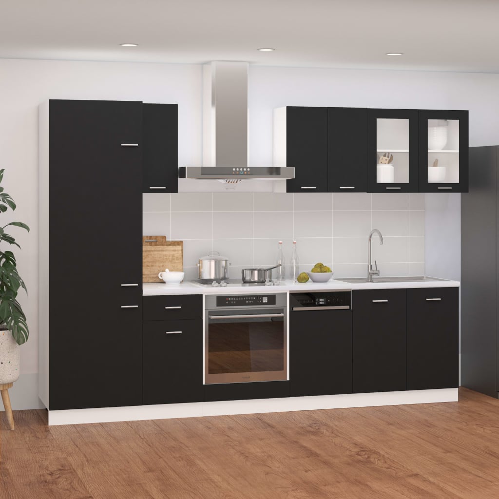 8-Tlg. Küchenzeile Lyon Holzwerkstoff