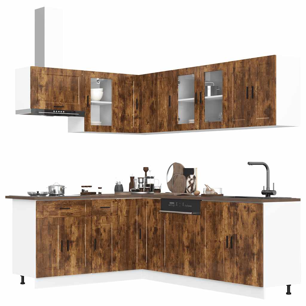 11-Tlg. Küchenschrank-Set Porto Holzwerkstoff