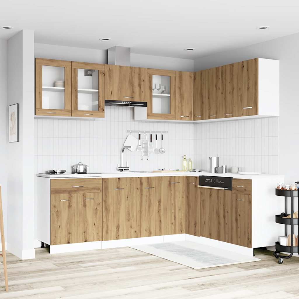 11-Tlg. Küchenzeile Lyon Holzwerkstoff