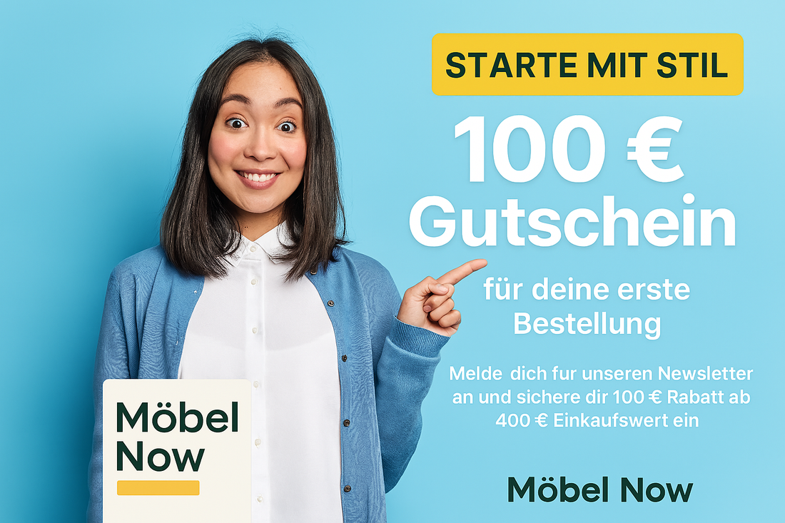 Jetzt Newsletter abonnieren und 100 € Gutschein sichern! Gültig für Neukunden bei einem Mindestbestellwert von 400 €. Auch auf bereits reduzierte Artikel anwendbar.