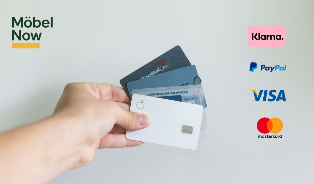 Sicher und flexibel bezahlen bei Möbel Now – mit Klarna, PayPal und allen gängigen Karten