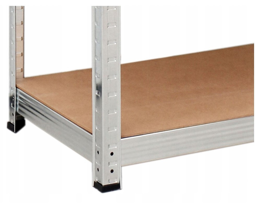 Lagerregal mit 5 Böden – 150×70×30 cm, verzinkt mit MDF