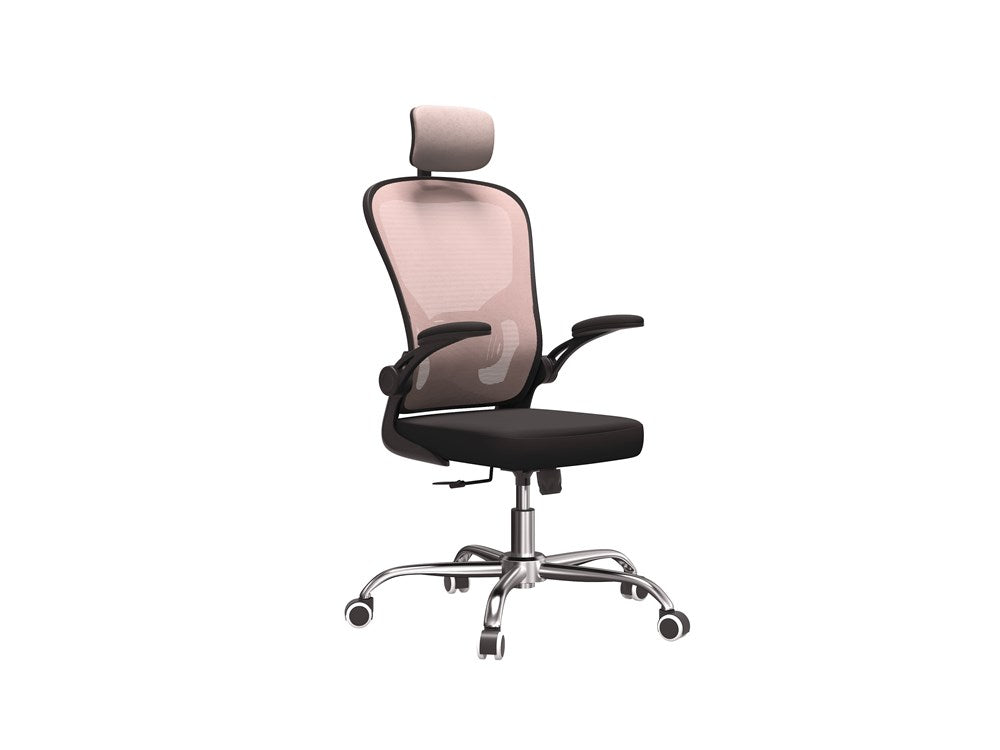 Bürostuhl DORY – ergonomischer Drehstuhl mit Armlehnen & Kopfstütze