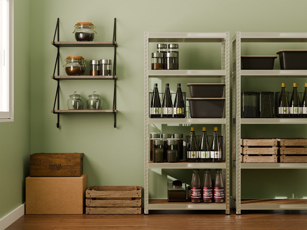 Lagerregal mit 5 Böden – 150×70×30 cm, verzinkt mit MDF
