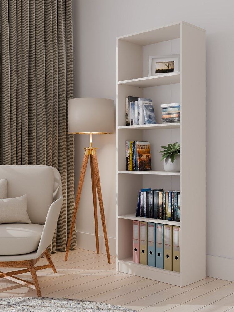 Regal ONYX R60 – 60 cm breit, Bücherregal mit 5 Fächern, mehrere Farben