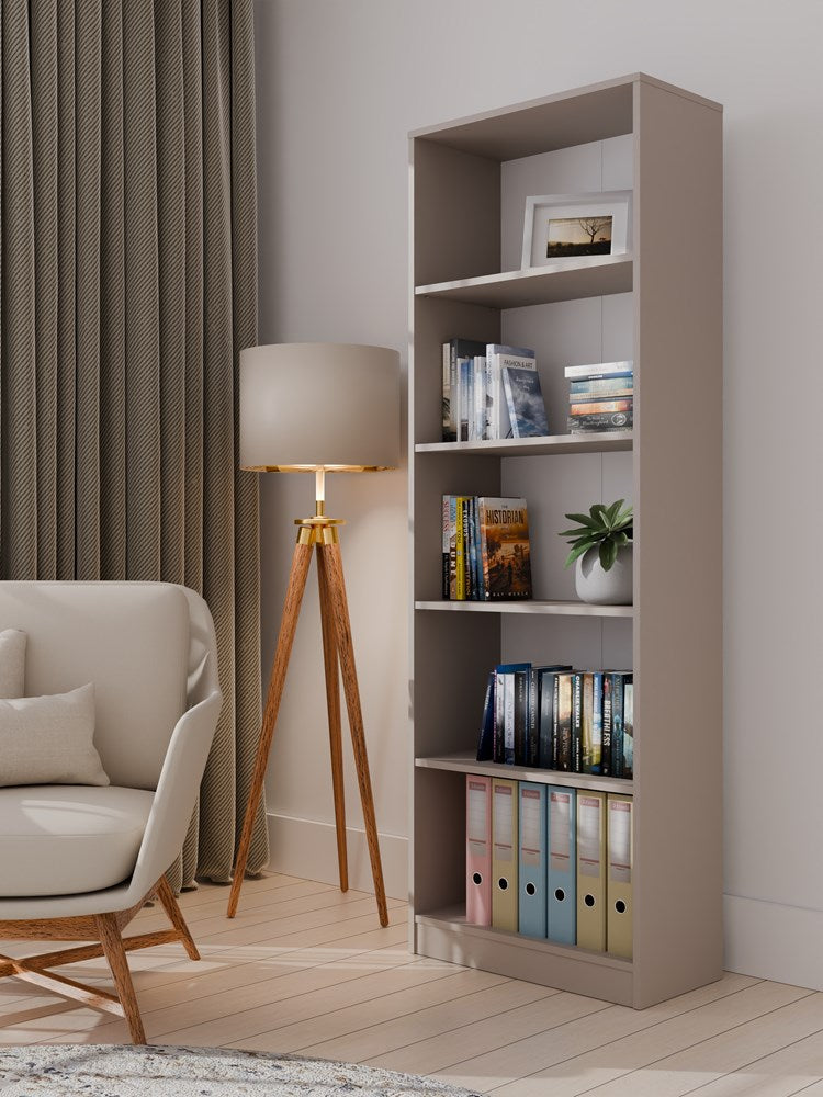 Regal ONYX R60 – 60 cm breit, Bücherregal mit 5 Fächern, mehrere Farben