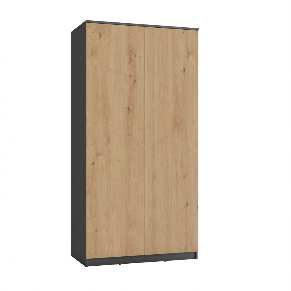 Kleiderschrank MALWA – 90 cm Breit, TIP-ON Türen