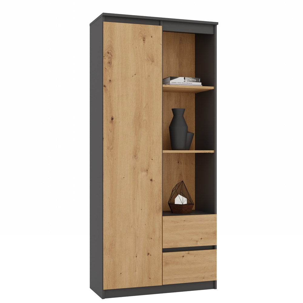 Regal BILY RS-80 – 80 cm breit, 7 Fächer & 2 Schubladen, mehrere Farben