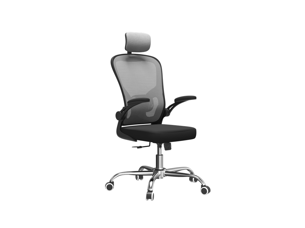 Bürostuhl DORY – ergonomischer Drehstuhl mit Armlehnen & Kopfstütze