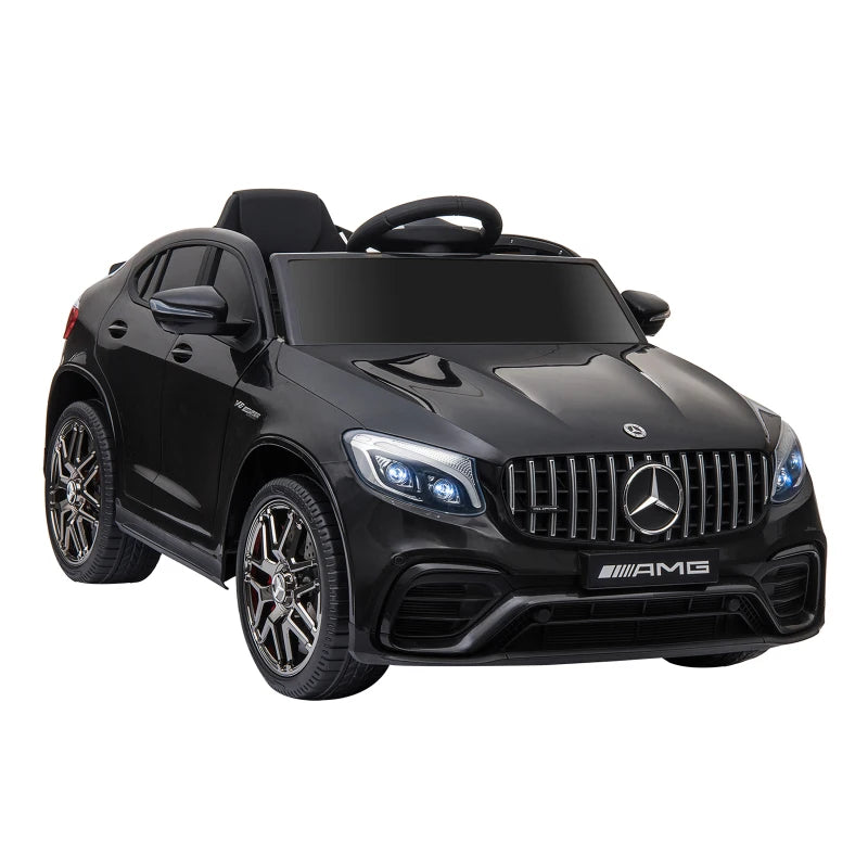 Kinderfahrzeug 12V Mercedes-Benz AMG GLC63S lizenzierter Elektroauto mit Fernbedienung Sicherheitsgurt 2 x 35W
