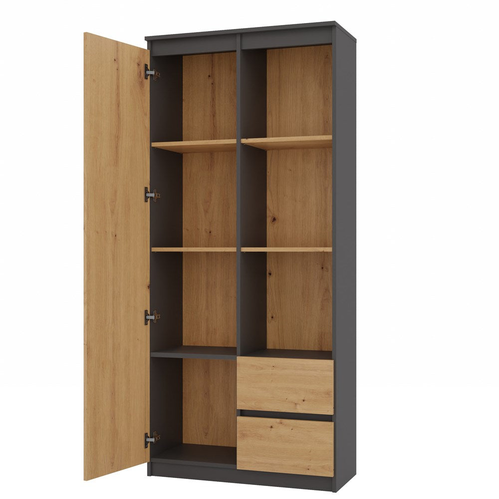 Regal BILY RS-80 – 80 cm breit, 7 Fächer & 2 Schubladen, mehrere Farben