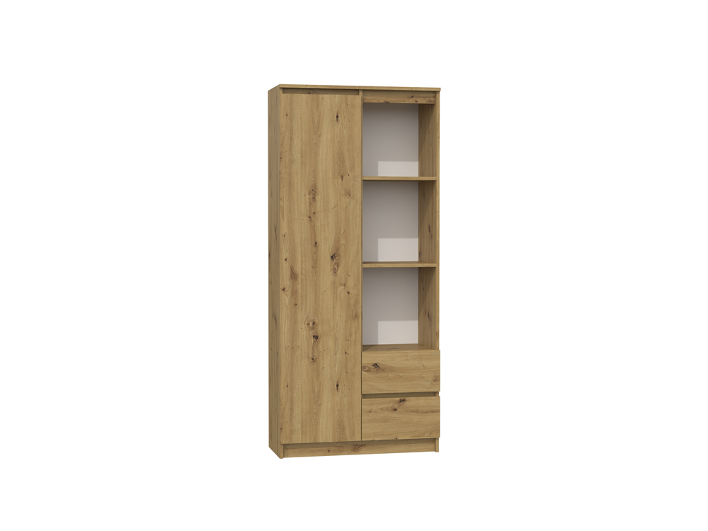 Regal BILY RS-80 – 80 cm breit, 7 Fächer & 2 Schubladen, mehrere Farben