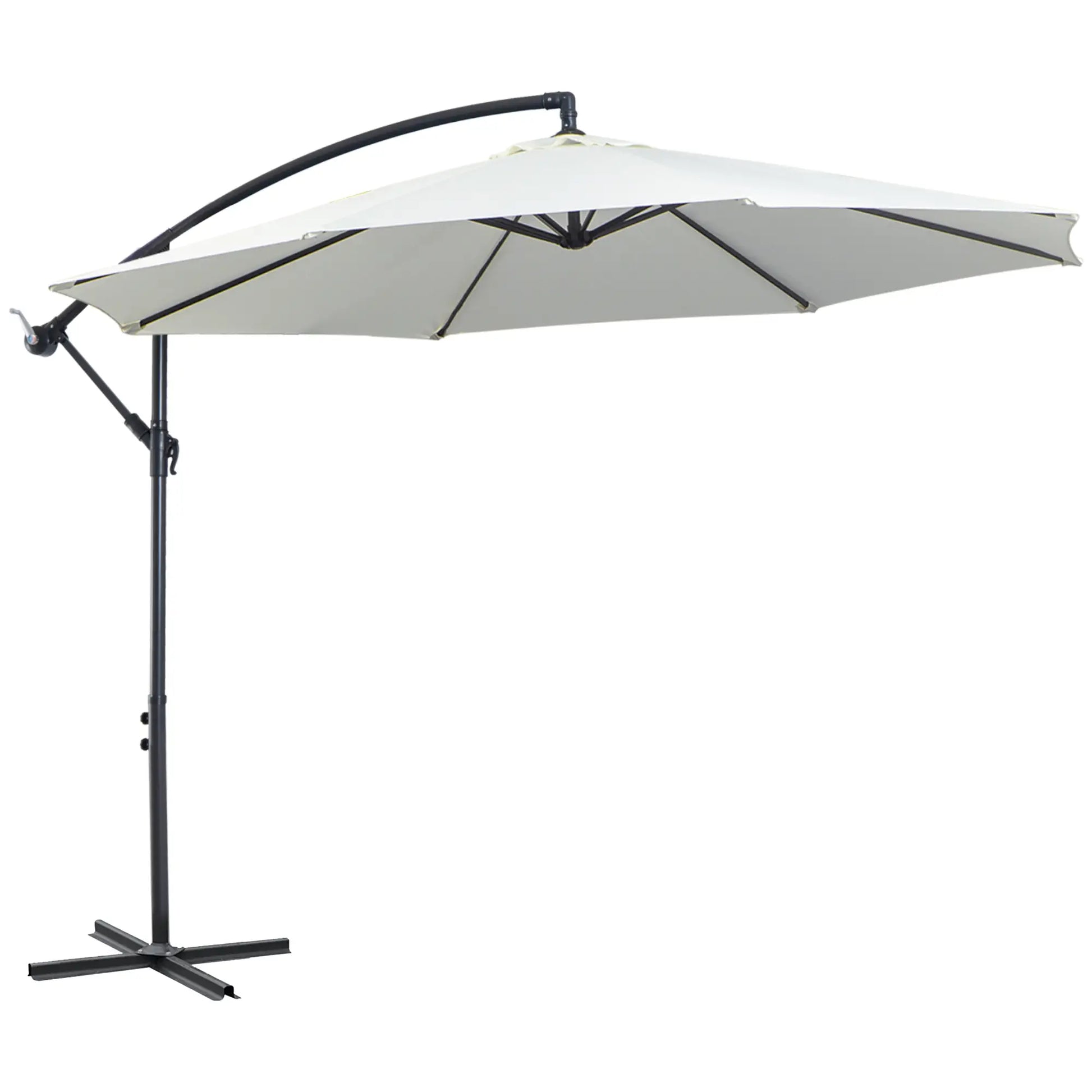 Sonnenschirm mit Kurbel Wetterbeständig 3 m x 3 m x 2,5 m Stahl Polyester - Konfigurierbare Farben!!!