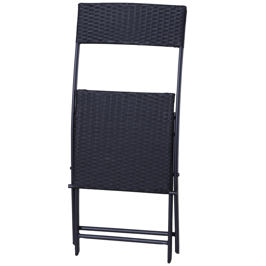 Polyrattan Bistroset für 2 Personen Sitzgruppe Rattan Gartenmöbel Set Garnitur