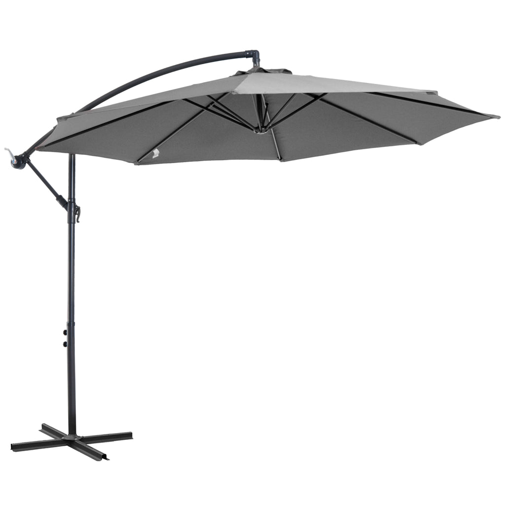Sonnenschirm mit Kurbel Wetterbeständig 3 m x 3 m x 2,5 m Stahl Polyester - Konfigurierbare Farben!!!
