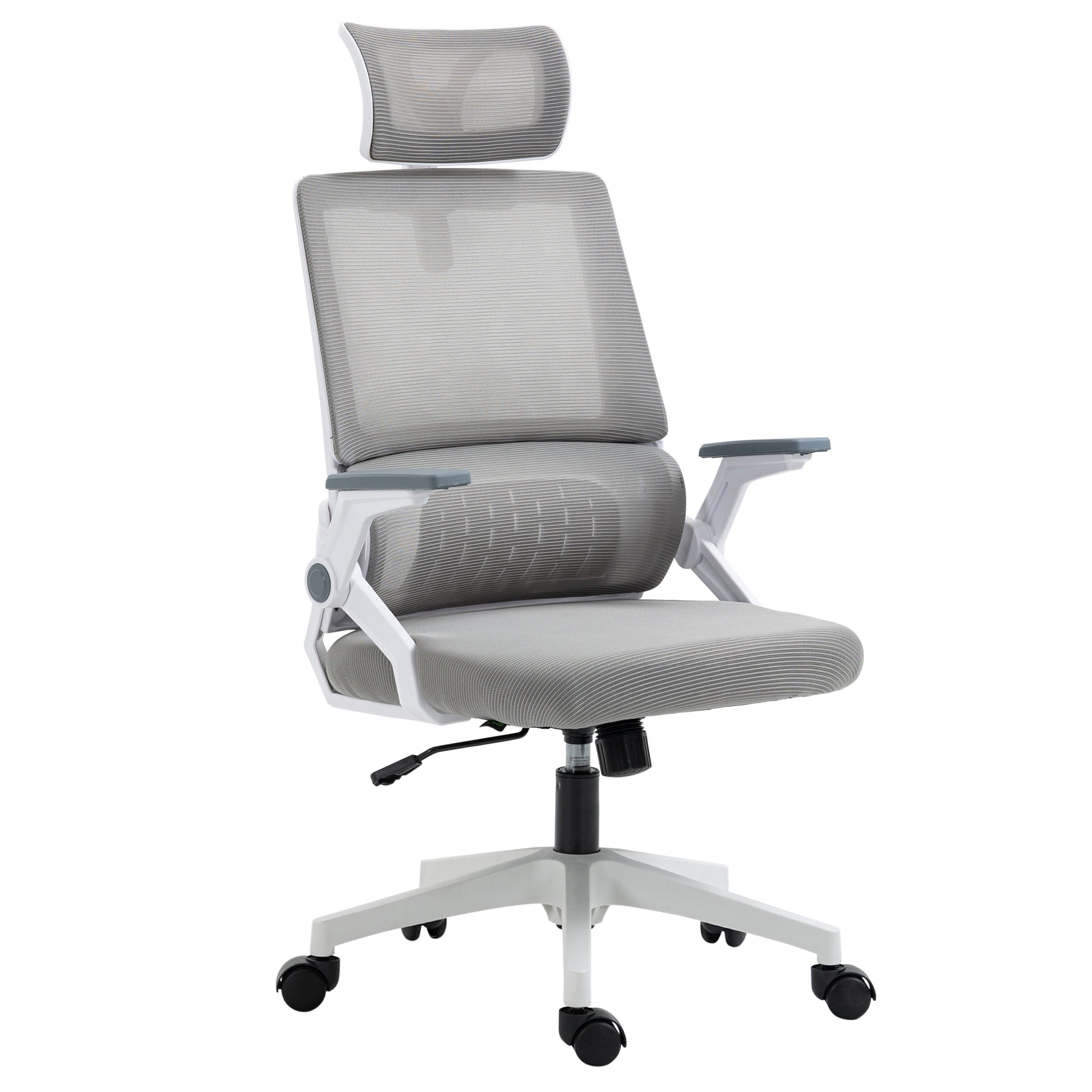 Bürostuhl Schreibtischstuhl Office-Stuhl, höhenverstellbar, 1 Kopfstütze, 58 x 61 x 119 cm