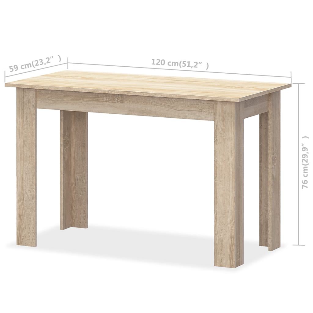 3-Tlg. Essgruppe Tisch Und Bänke Holzwerkstoff
