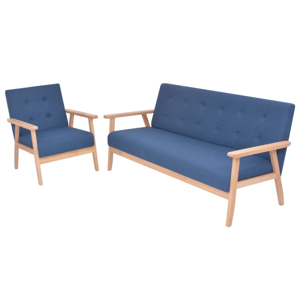 Sofa-Set 3-Tlg. Stoff