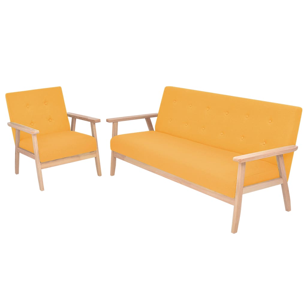 Sofa-Set 3-Tlg. Stoff