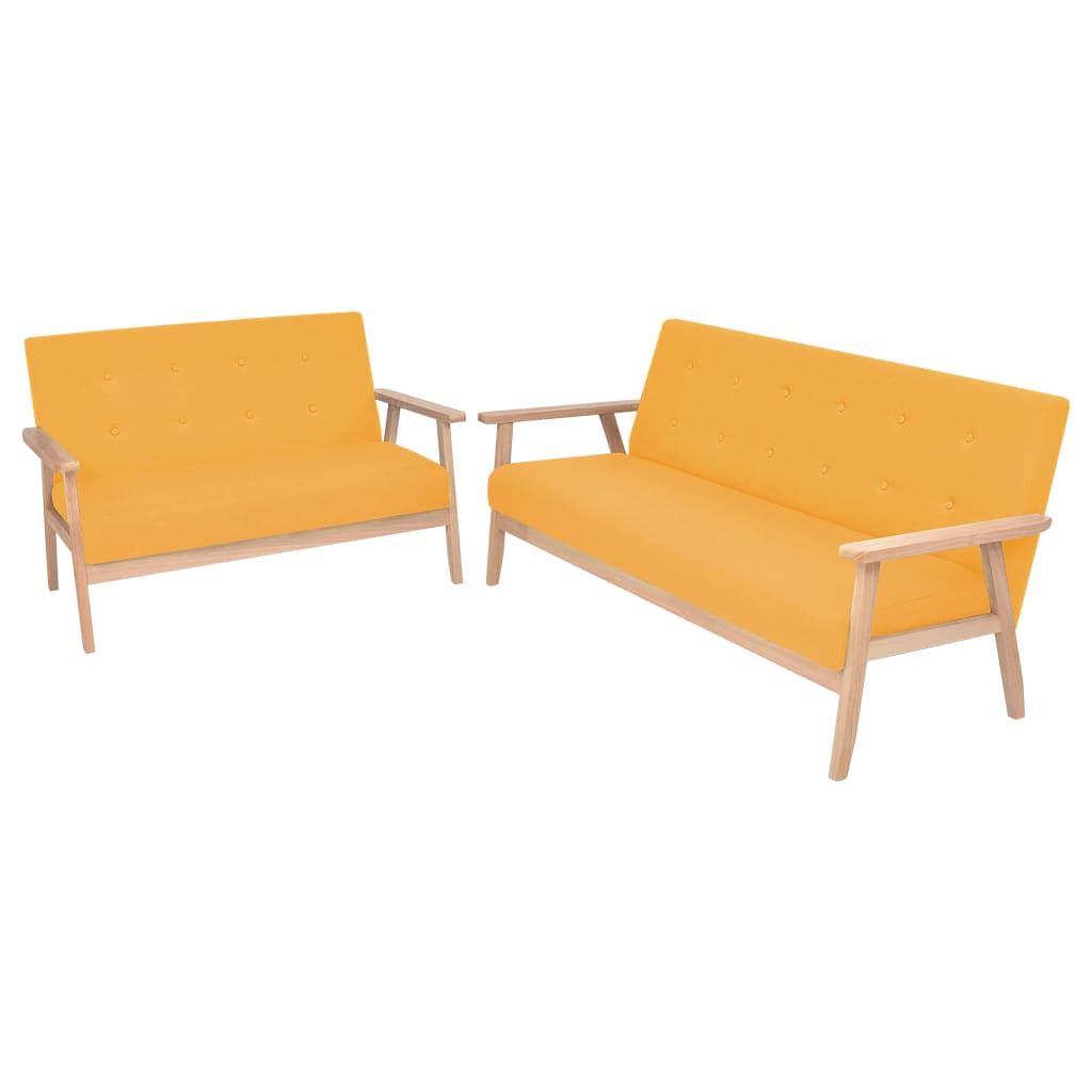 Sofa-Set 3-Tlg. Stoff