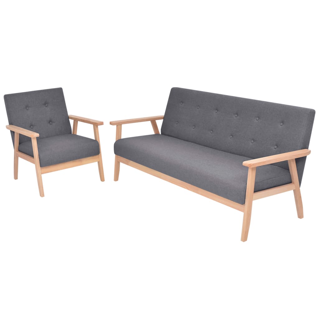 Sofa-Set 3-Tlg. Stoff