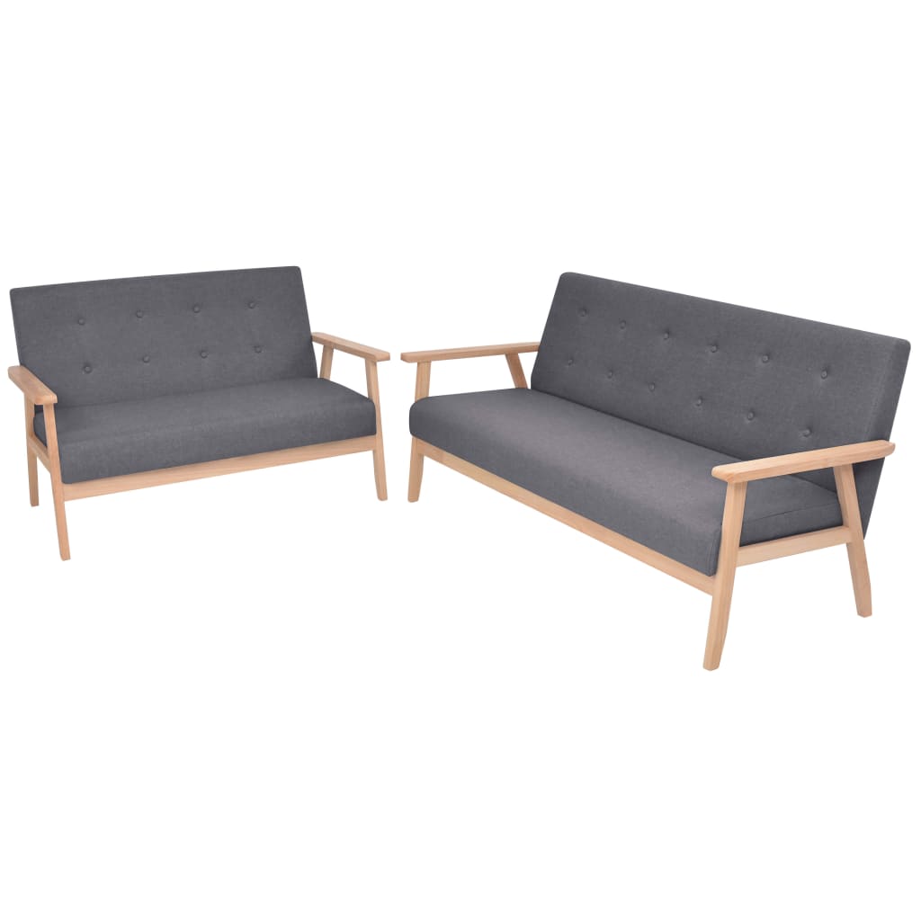 Sofa-Set 3-Tlg. Stoff