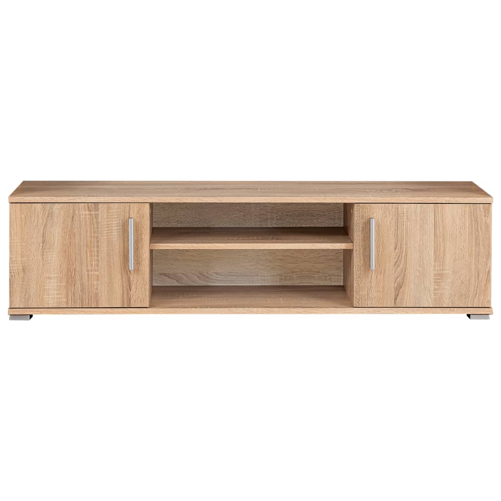 Tv Wohnwand Mit Led-Leuchten Sonoma