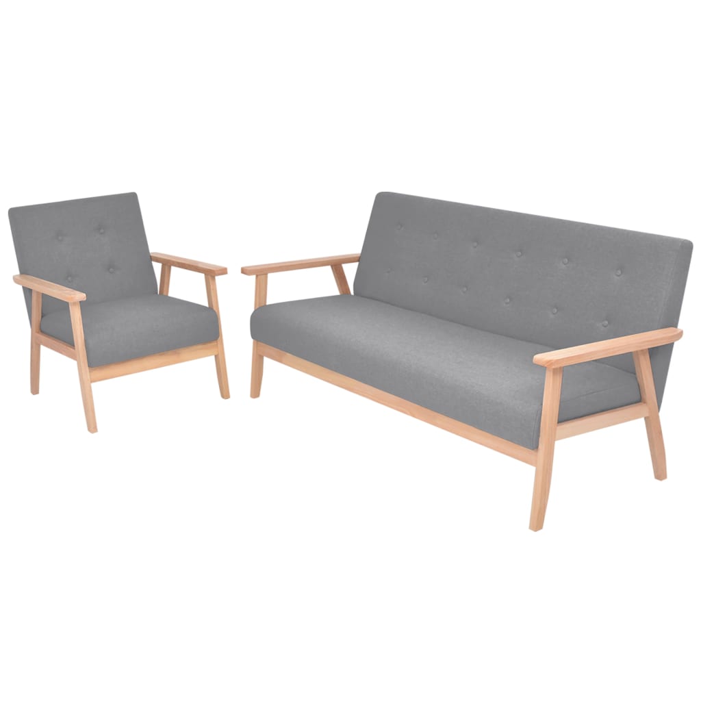 Sofa-Set 3-Tlg. Stoff
