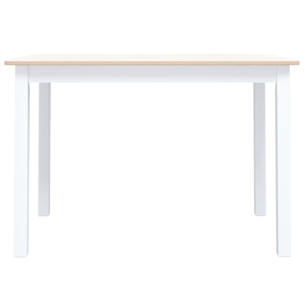 Esstisch 114X71X75 Cm Massivholz Gummibaum