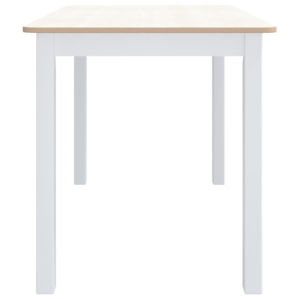 Esstisch 114X71X75 Cm Massivholz Gummibaum