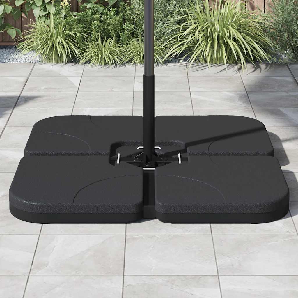 Sonnenschirmständer Sand / Wasser 60 L Schwarz
