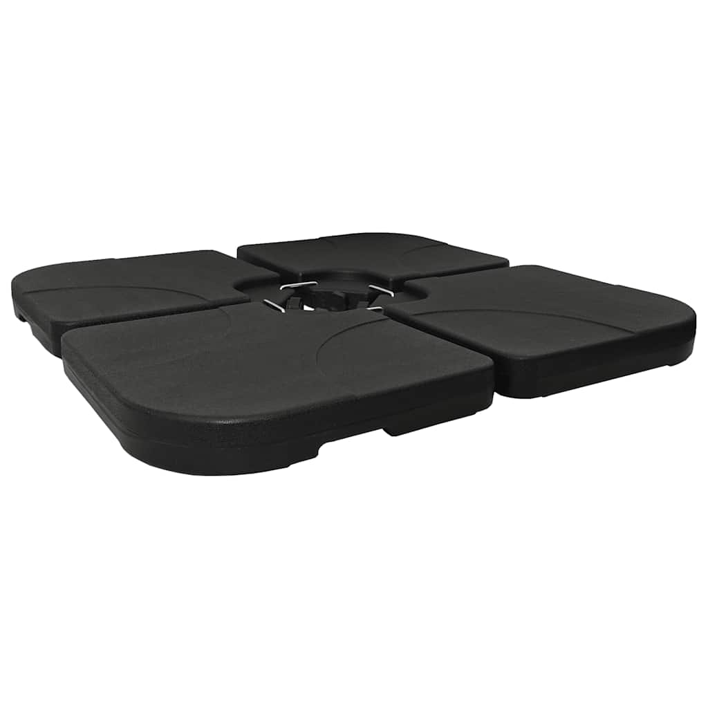 Sonnenschirmständer Sand / Wasser 60 L Schwarz