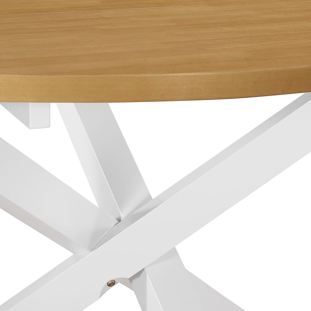 Esstisch Weiß 120X75 Cm Mdf
