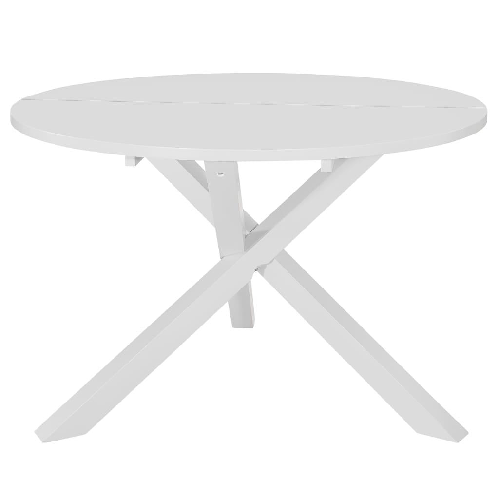 Esstisch Weiß 120X75 Cm Mdf