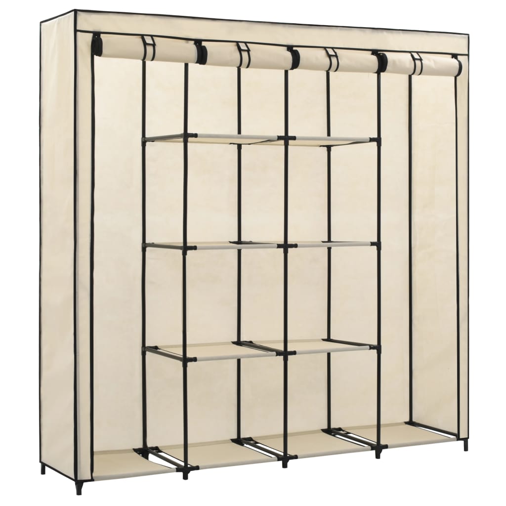 Kleiderschrank Mit 4 Fächern 175 X 45 X 170 Cm