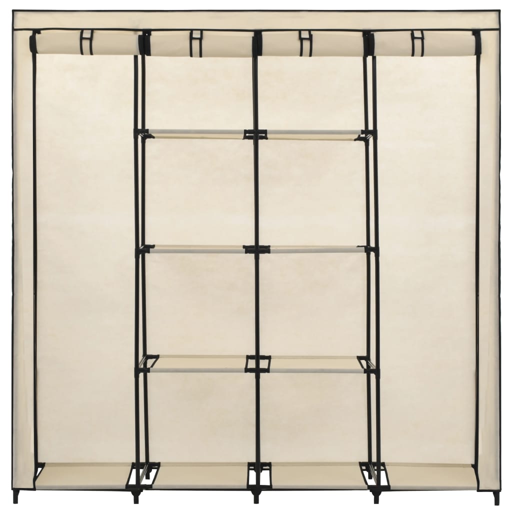 Kleiderschrank Mit 4 Fächern 175 X 45 X 170 Cm