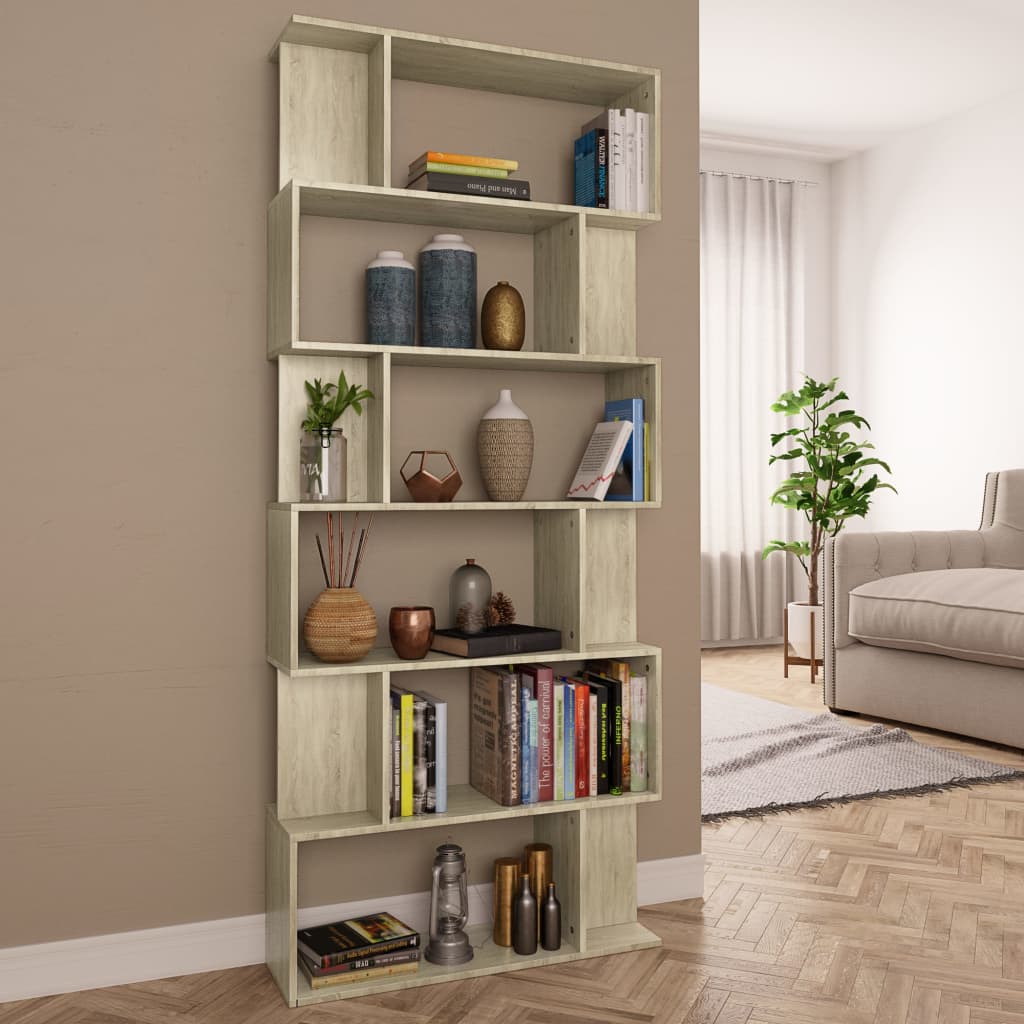 Bücherregal Artisan-Eiche 80X24X192 Cm Holzwerkstoff
