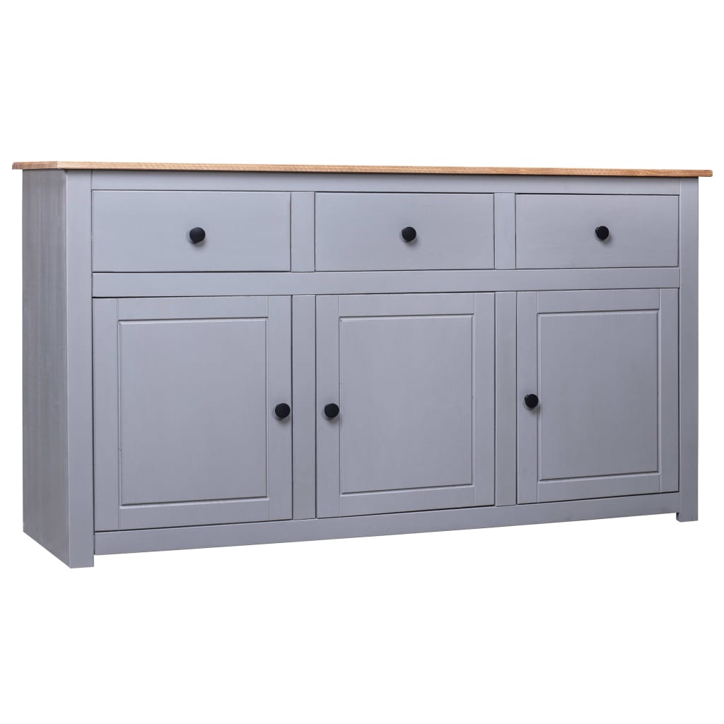 Sideboard 135 X 40 X 80 Cm Massivholz Panama-Kiefer