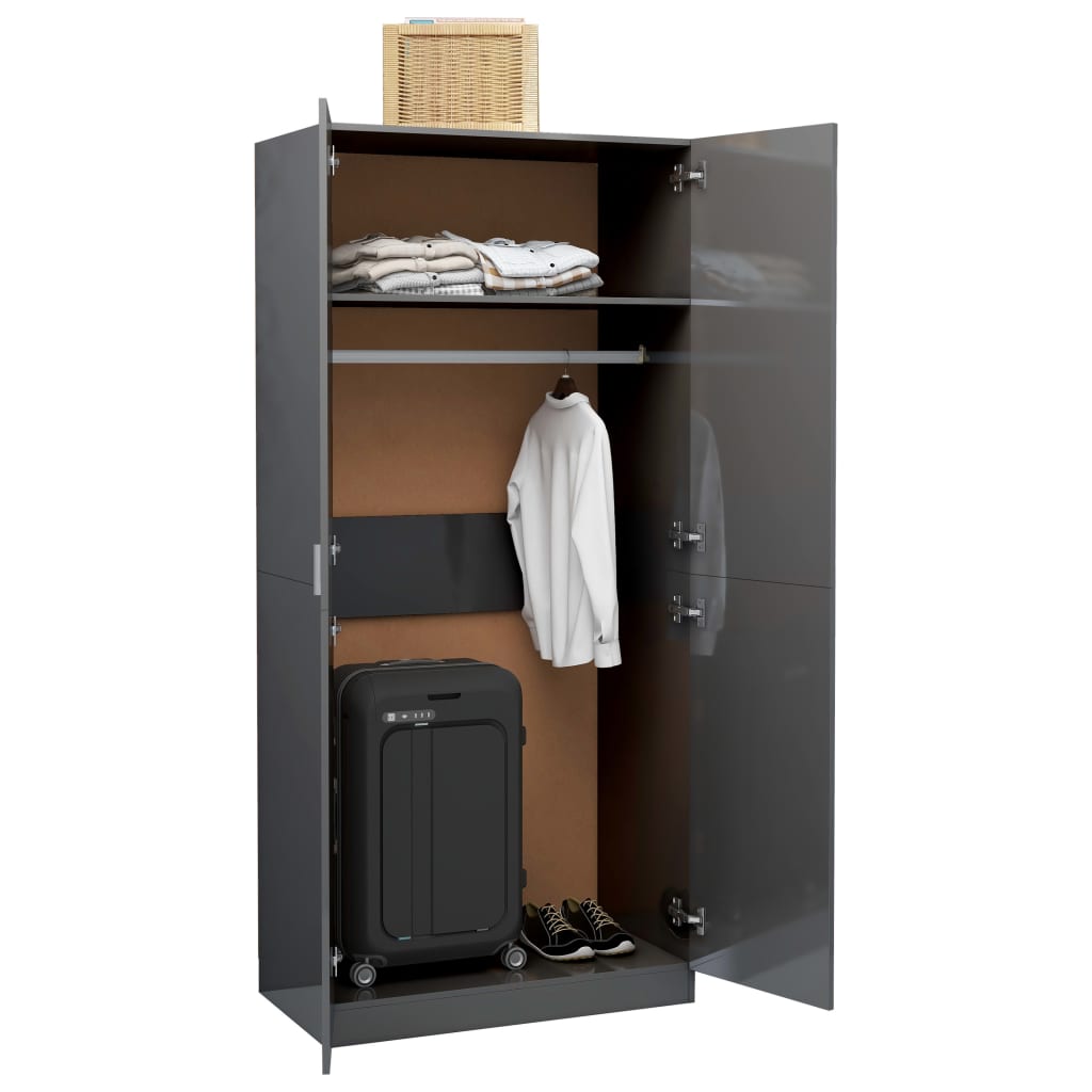 Kleiderschrank 90X52X200 Cm Holzwerkstoff