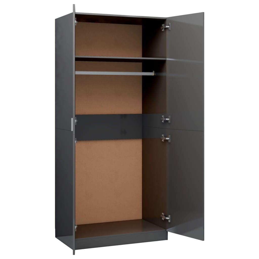 Kleiderschrank 90X52X200 Cm Holzwerkstoff