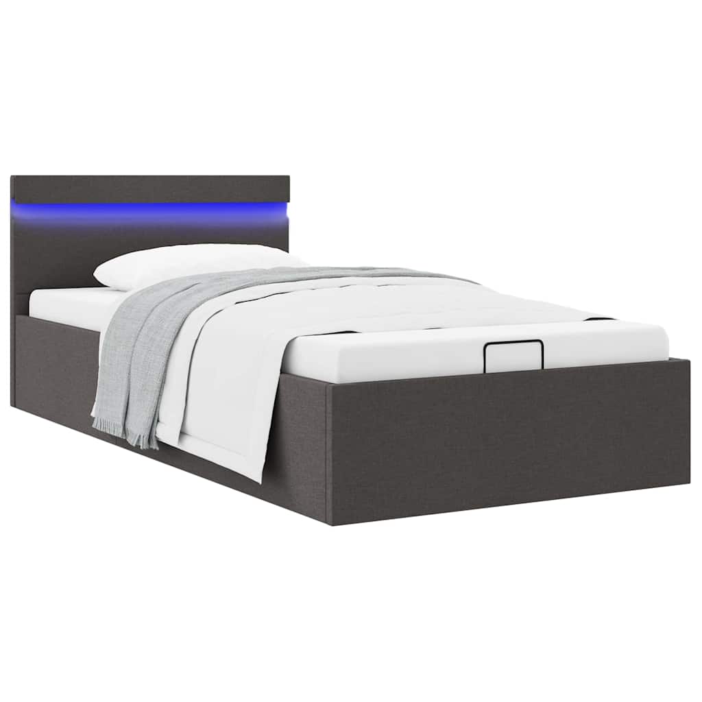 Bett Mit Bettkasten Hydraulisch Led Stoff