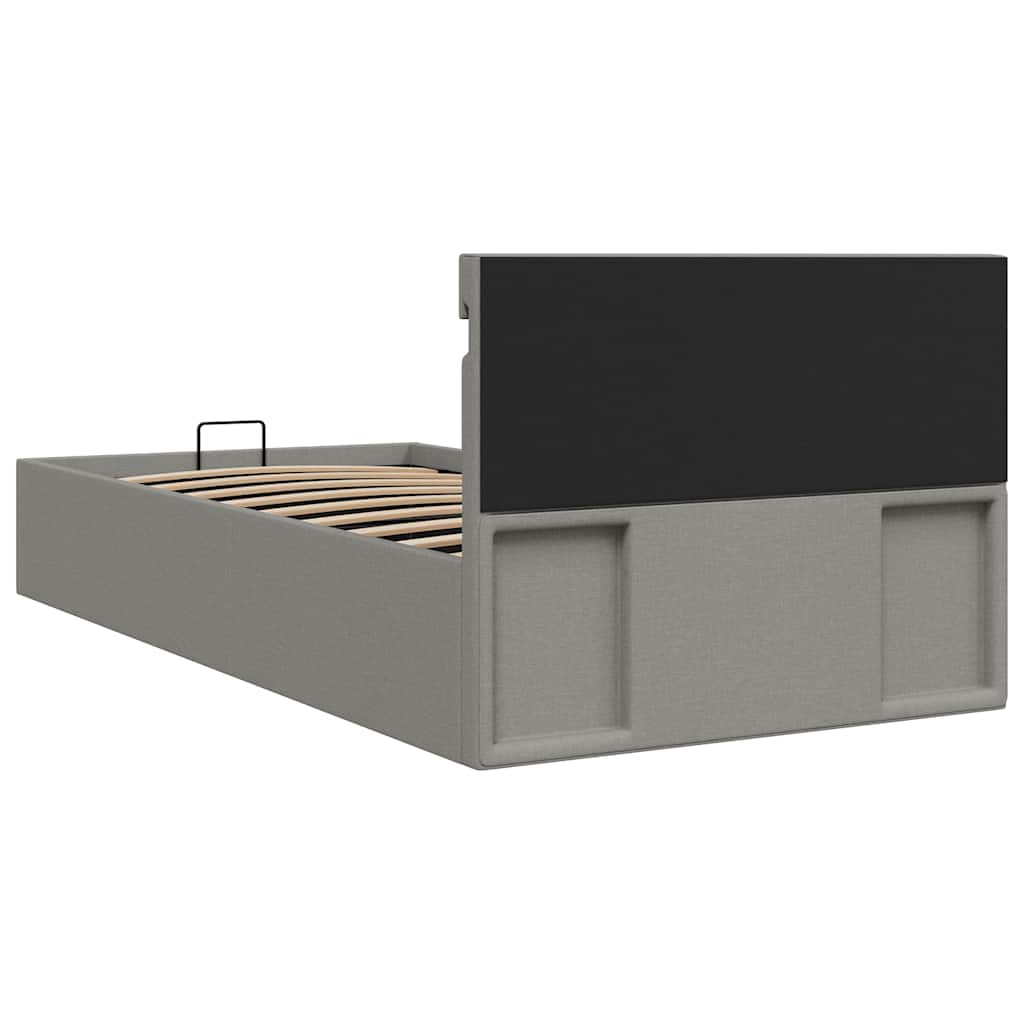 Bett Mit Bettkasten Hydraulisch Led Stoff