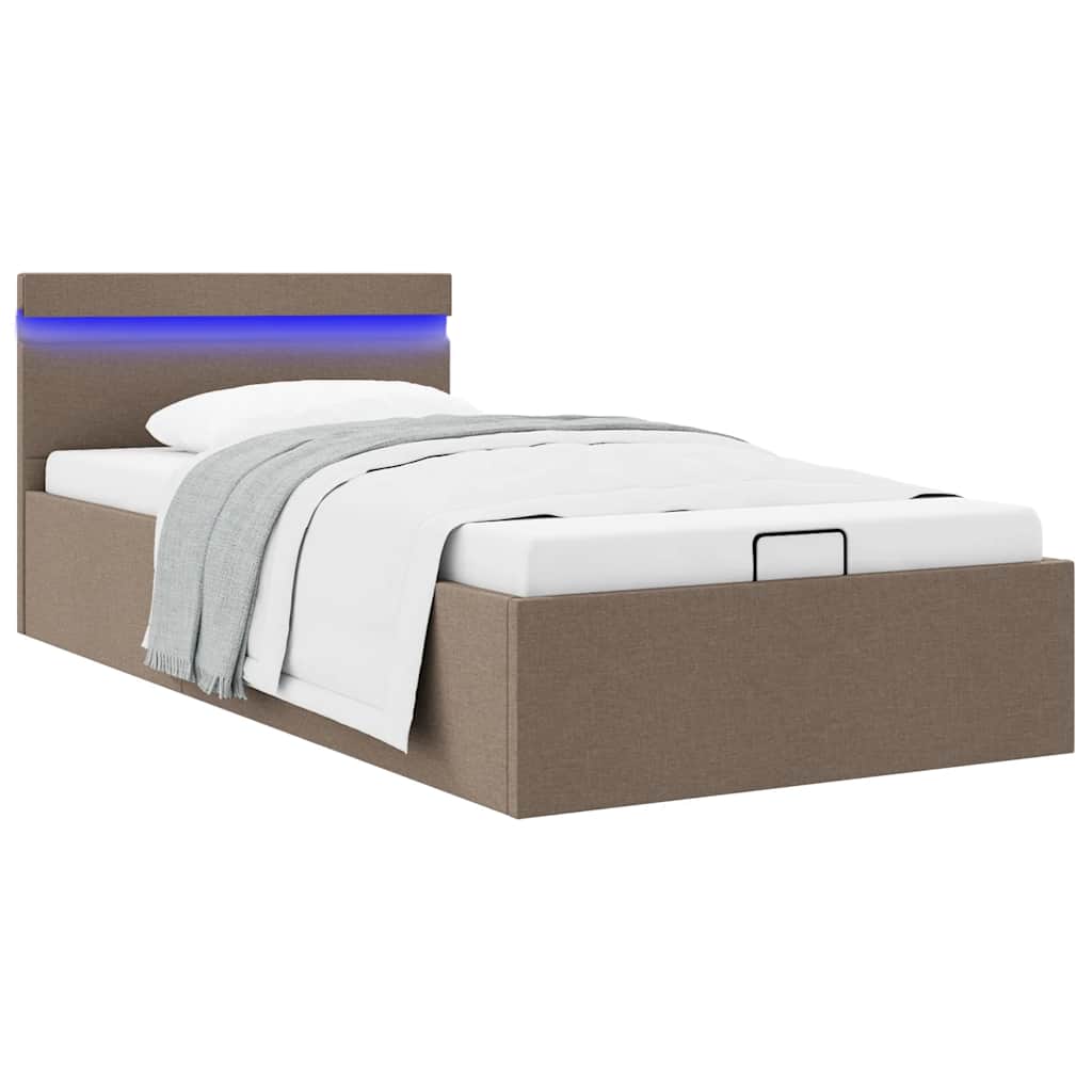 Bett Mit Bettkasten Hydraulisch Led Stoff