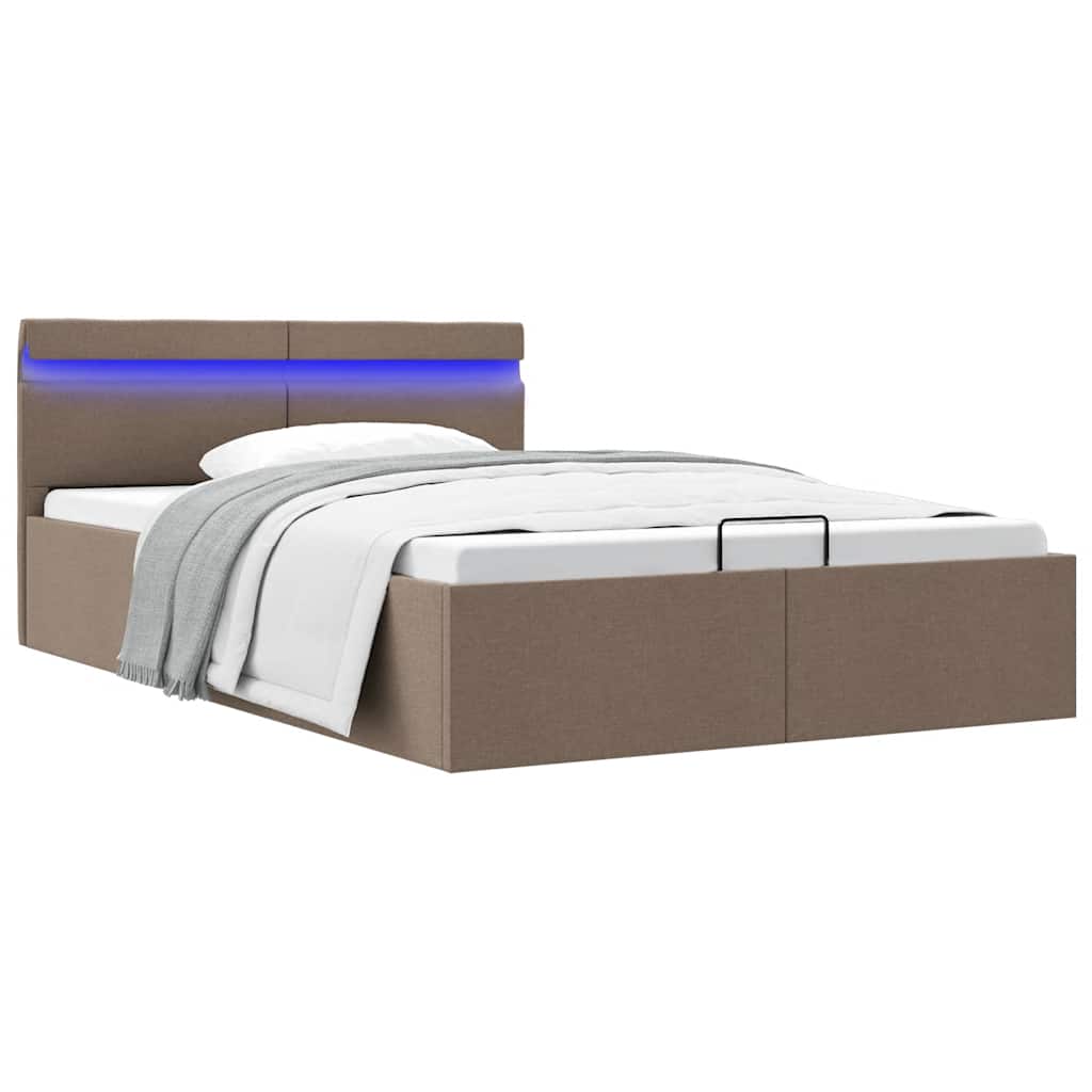 Bett Mit Bettkasten Hydraulisch Led Stoff