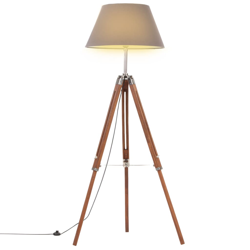 Stativlampe Teak Massivholz 141 Cm