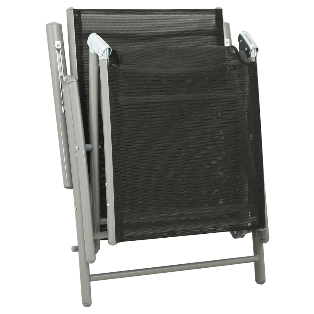 3-Tlg. Garten-Lounge-Set Textilene Und Aluminium N