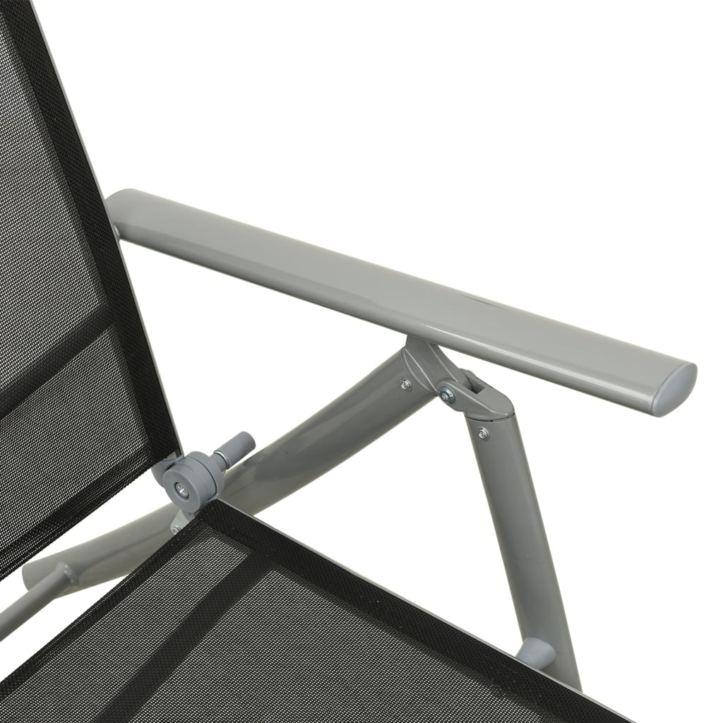3-Tlg. Garten-Lounge-Set Textilene Und Aluminium N