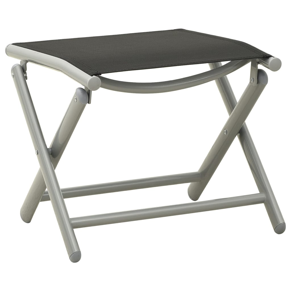 3-Tlg. Garten-Lounge-Set Textilene Und Aluminium N